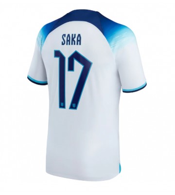 England Bukayo Saka #17 Hjemmedrakt VM 2022 Kortermet